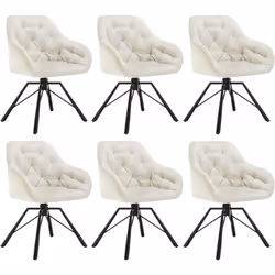 Le fauteuil pivotant peut être utilisé comme chaise de chambre, chaise de salle à manger, chaise de salon, chaise de maquilla ...