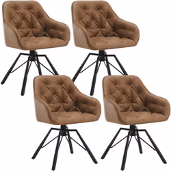 Le fauteuil pivotant peut être utilisé comme chaise de chambre, chaise de salle à manger, chaise de salon, chaise de maquilla ...