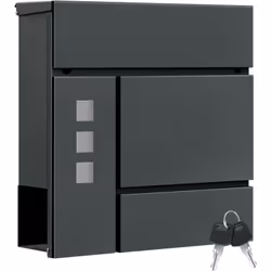 WOLTU boîtes aux lettres:Large ouverture pour une insertion aisée des courriers distribués;Un look moderne pour décorer la ma ...