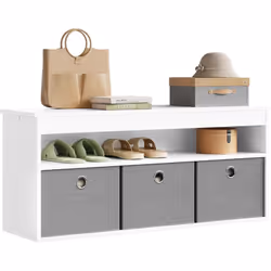 Multifonctionnel: Comme banc chaussure entrée ou banc de rangement dans le couloir/Comme meuble d'appoint dans le salon/Comme ...