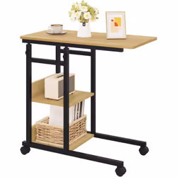 Les 2 tablettes sous le plateau offrent un espace de rangement supplémentaire pour ranger les dossiers, les livres, les fourn ...