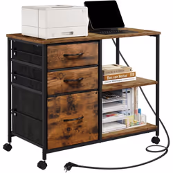 Le déplacement de l'armoire de classement n'a jamais été aussi facile grâce aux 4 roulettes universelles, dont 2 sont verroui ...