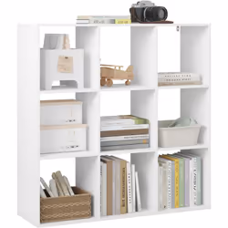 En panneau de particules mélaminé de classe E1, le meuble cubique est beau, antirayures et facile à nettoyer à l'aide d'un ch ...