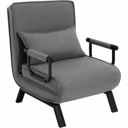 FAUTEUIL CONVERTIBLE 3 EN 1 : Grâce au design pliable, ce fauteuil de salon convertible peut être facilement transformé en ch ...