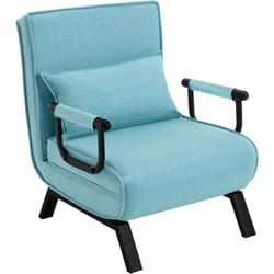 Woltu - Fauteuil Lit 1 Place Convertible Canapé Lit Convertible 3 en 1,Fauteuil Salon avec Dossier Réglable en 5 Positions,Oreiller