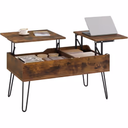 Dotée de 2 grands plateaux relevables, la table basse vous permet de travailler ou de manger confortablement avec vos amis et ...