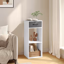 La mini bibliothèque est fabriquée en bois d'ingénierie de qualité E1 et finie avec un placage en mélamine. Grâce à sa struct ...