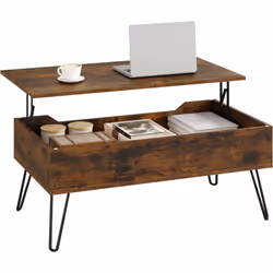 - Grâce au mécanisme de levage à ressort et à l'encoche comme poignée, vous pouvez soulever ou abaisser le plateau de table d ...