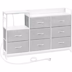 L'armoire a 8 tiroirs en tissu, chacun peut accueillir 60 à 80 paires de chaussettes, 15 à 18 T-shirts ou 8 à 11 paires de je ...