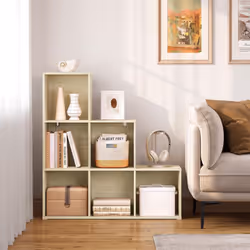 - Fabriqué en bois d'ingénierie plaqué de mélamine de qualité supérieure, ce meuble de rangement cubique est résistant à l'us ...