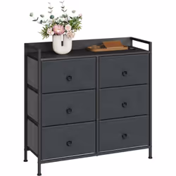 - Avec 6 tiroirs de rangement (37x28x20cm / tiroir), cette armoire vous aide à organiser vos vêtements, cosmétiques et jouets ...