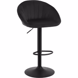 Description du produit: - Le tabouret de bar ergonomique en forme de coquillage est recouvert de velours confortable et agréa ...