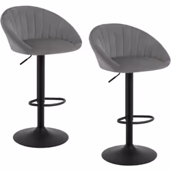 Description du produit: - Le tabouret de bar ergonomique en forme de coquillage est recouvert de velours confortable et agréa ...