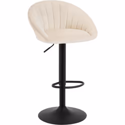 Description du produit: - Le tabouret de bar ergonomique en forme de coquillage est recouvert de velours confortable et agréa ...