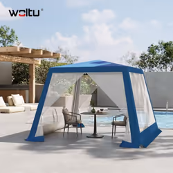 - Tissu Oxford 210D avec revêtement argenté à l'intérieur, solide, résistant à la déchirure, protection du soleil et des rayo ...