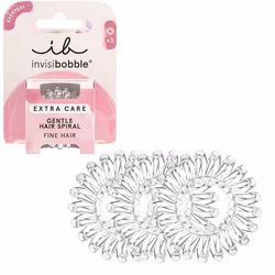 invisibobble Extra Care Crystal Clear, Ruban pour cheveux, Transparent, Monochromatique, Adultes, 3 pièce(s)