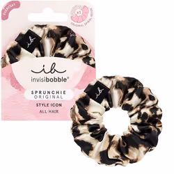 invisibobble Sprunchie Magnificent Leo, Ruban pour cheveux, Noir, Blanc, Motif, Adultes, 1 pièce(s)