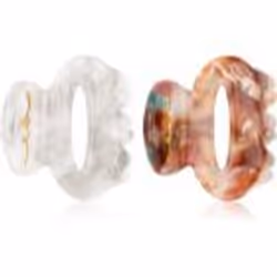 invisibobble Petit Bijoux, Pince à cheveux, Marron, Blanc, Motif, Adultes, 2 pièce(s)