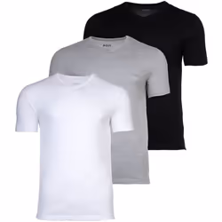 Coffret de 3 TShirt coton col V - Hugo boss - Homme