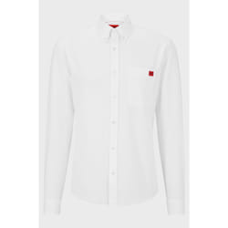 HUGO 50479302 Chemise Col boutonné Manches longues Coton