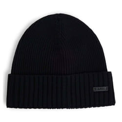 BOSS Beanie bonnet noir pour femme et homme - Fati Beanie 276685