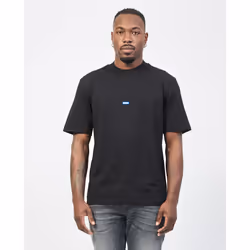 T shirt Hugo Patch logo Homme Noir