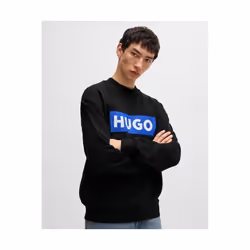 Sweat Hugo crewneck Homme Noir - L