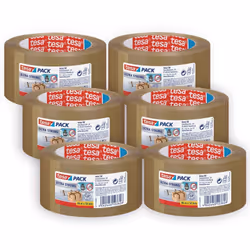 tesapack Ultra Strong - Ruban adhésif PVC ultra fort, marron, pack 6, 66 m chacun Caractéristiques du produit: tesapack Ultra ...