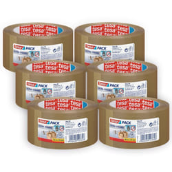 Tesa - pack Ultra Strong - Ruban adhésif pvc ultra fort, marron, pack 6, 66 m chacun