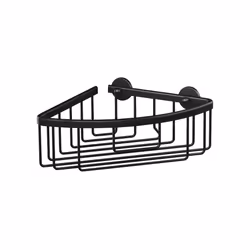 TESA ALUXX BLACK, Aluminium, Noir, Mural, Panier pour douche, 207 mm, 202 mm