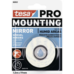 tesa Mounting PRO Spiegel 66952-00000-00 Ruban de montage blanc (L x l) 1.5 m x 19 mm 1 pc(s) W692732