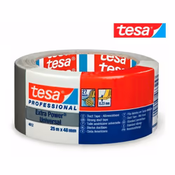 TESA Ruban adhésif Argenté (25 m x 48 mm)