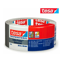 TESA Ruban adhésif Argenté (25 m x 48 mm)