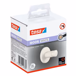 TESA 40573-00000-00 porte-serviettes et anneau porte-serviettes Crochet pour serviette Mural Blanc