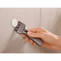 TESA 40582-00000-00 porte-serviettes et anneau porte-serviettes Support de serviette Mural Gris - Vue supplémentaire 12