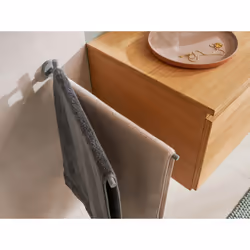 TESA 40582-00000-00 porte-serviettes et anneau porte-serviettes Support de serviette Mural Gris