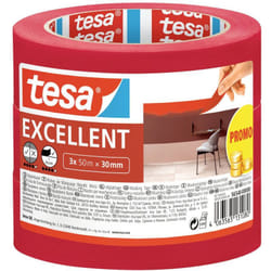 Tesa - excellent 56548-00000-00 Bande de masquage rouge (l x l) 50 m x 30 mm 3 pc(s)