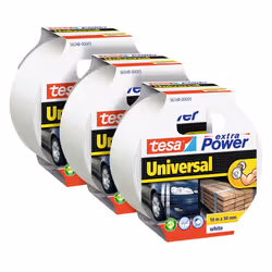 TESA extra Power Universal, Blanc, Mettre en lots, Attacher, Fabriquer de maniere artisanale, Marquer, Réparer, Renforcer, Po ...
