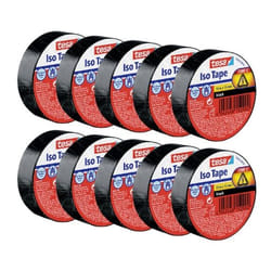 TESA 56192 Adapté à une utilisation à l'intérieur Adapté à une utilisation extérieure 10 m Polyvinyl chloride (PVC) Noir
