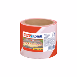 TESA 58137, Rouge, Blanc, 100 m, 80 mm