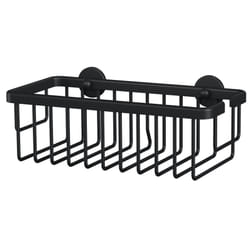TESA MOON BLACK Aluminium Mural Panier pour douche