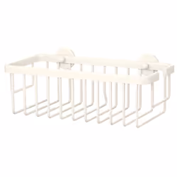 TESA 40577, Métal, Blanc, Mural, Panier pour douche, Mat, 5 kg