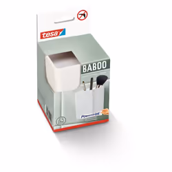 TESA BABOO Blanc Plastique Rangement de salle de bain
