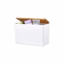 TESA BABOO Beige, Blanc Plastique Rangement de salle de bain