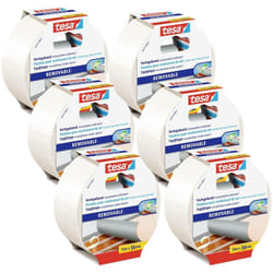 55731-00500-11 Jeu de rubans adhésifs double-face blanc (l x l) 10 m x 50 mm 6 pc(s) D024432 - Tesa