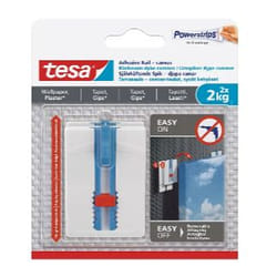 TESA 77779-00500-00 crochet pour rangement à usage domestique Intérieure Crochet à photos Blanc 2 pièce(s)