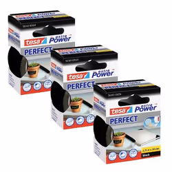 TESA 56343, Noir, Attacher, Étiquetage, Réparer, Renforcer, Métal, PVC, Polycarbonate, Polypropylène, Bois, Lisse, 2,75 m, 38 ...