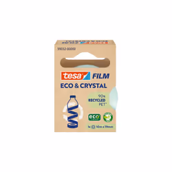 TESA Eco & Crystal Adapté à une utilisation à l'intérieur 10 m Polyéthylène téréphthalate (PET) Transparent
