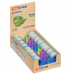 TESA Eco & Crystal, 10 m, Vert, 19 mm