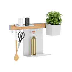 TESA 700410000000 Titulaire Blanc, Bois Métal, Plastique 1 pièce(s)